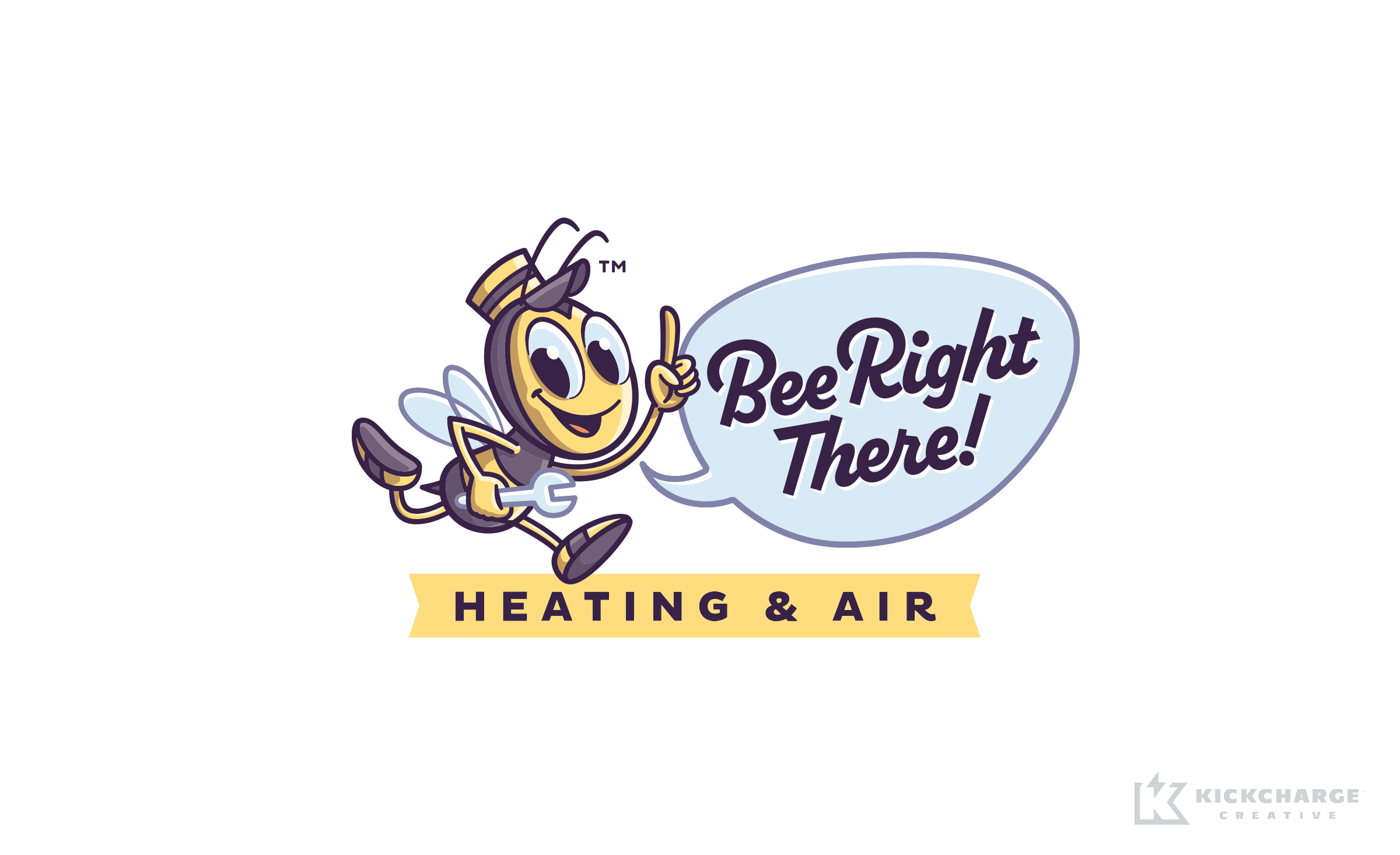 Bee Right There Heating & Air logo